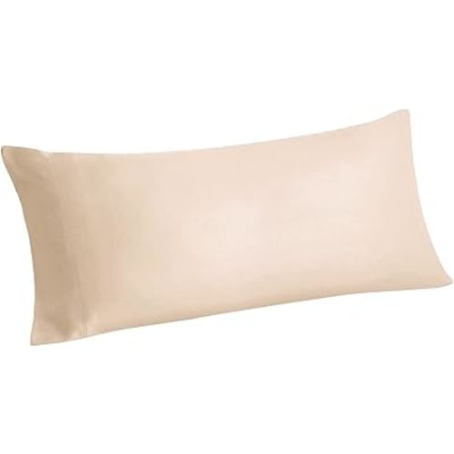 BEDELITE Body Pillow Case, Rayon Made from Bamboo (Taupe, 20x54 Inches)