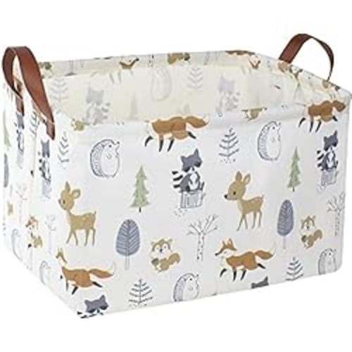 Rectangular Baby Storage Basket,Collapsible Kids Toys Bin,Books Shelf Basket,Gift Basket.Pet Basket(Animal) - 1