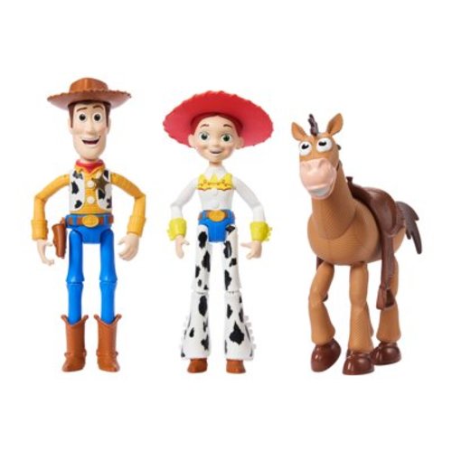 Disney and Pixar Storytellers Toy Story Pack of Woody, Jessie & Bullseye Posable Action Figures