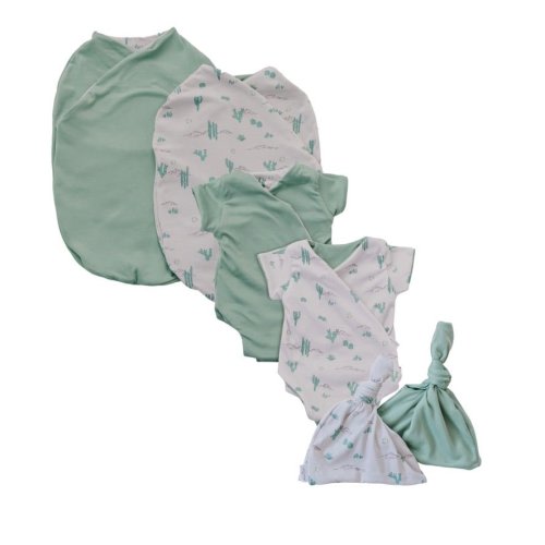 SHORT SLEEVE NEWBORN ESSENTIALS BUNDLE in Classic Brushed