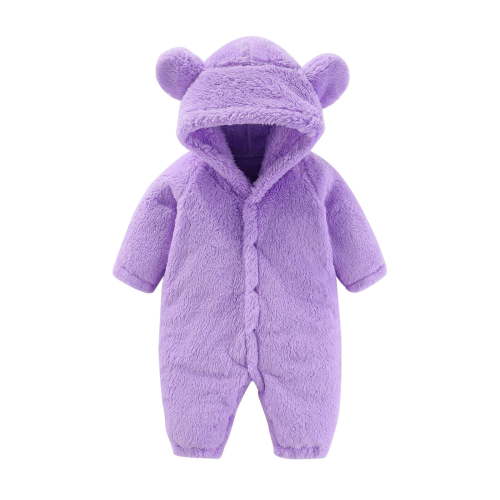 Baby Boys Girls Snowsuit Winter Coat Solid Bear Warm Hooded Romper Jumpsuit Outfits Dress Baby Girl Chickpea Baby Clothes Baby Easter Dress 3-6 Months Outfit New Baby Girl One