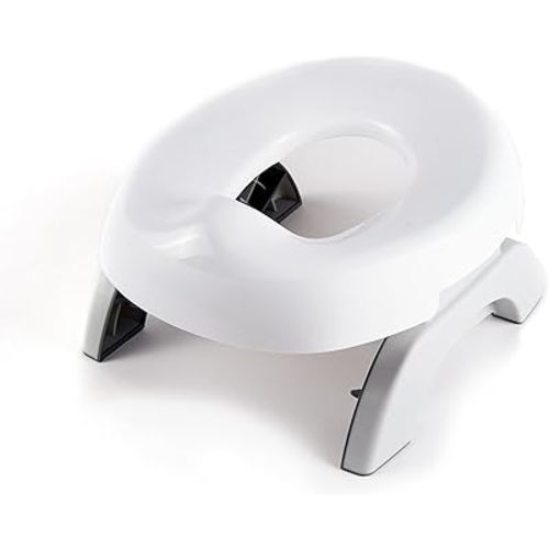 Summer My Travel Potty 2-in-1 Foldable Travel Potty for Toddlers can be Used as a standalone Potty or as a Potty Ring for Adult Toilet with Integrated Handles, Includes 3 Disposable Waste Bags