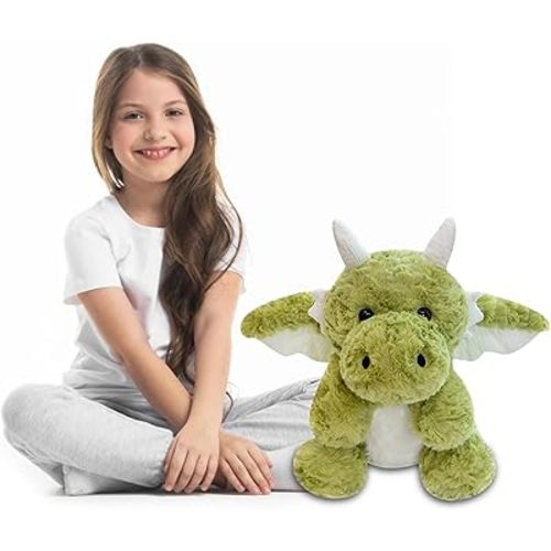 Little Flying Dragon - Cute Stuffed Animal Plush Toy - Adorable Soft Dragons Toy Plushies and Gifts - Perfect Present for Kids (Green,11.81in/30cm)