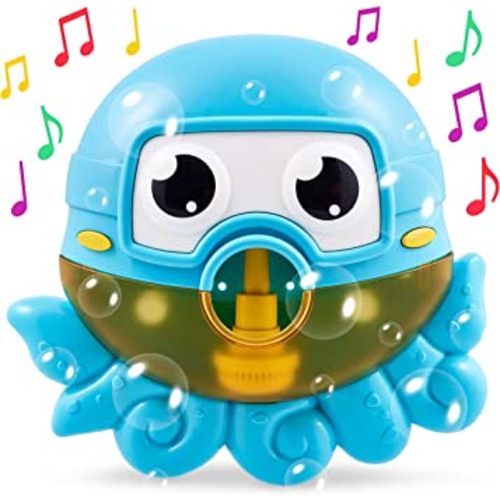 Chuchik Octopus Bath Toy. Bubble Bath Maker for The Bathtub. Blows Bubbles and Plays 24 Children’s Songs – Kids,Toddler Baby Bath Toys Makes Great Gifts for Toddlers – Sing-Along Bath Bubble Machine