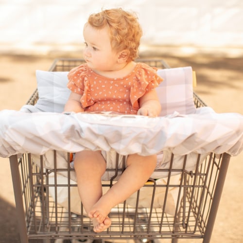 Baby Shopping Cart Cover - Buffalo Check
