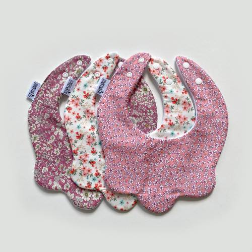 Set of all 3 scallop bibs