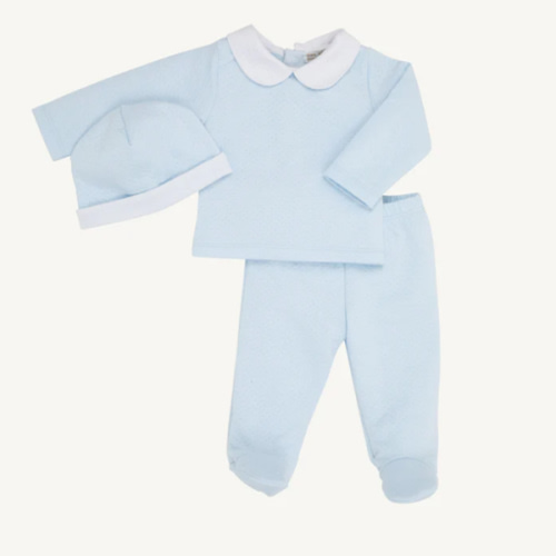 Hart's Hold Me Set (Pima Jacquard) - Buckhead Blue with Worth Avenue W