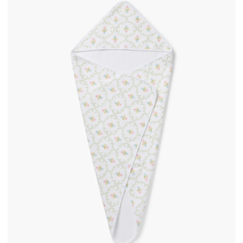 Hooded Towel - Pastel Trellis – Hill House Home