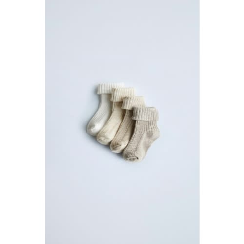FOUR-PACK OF COLORFUL SOCKS - Light beige | ZARA United States