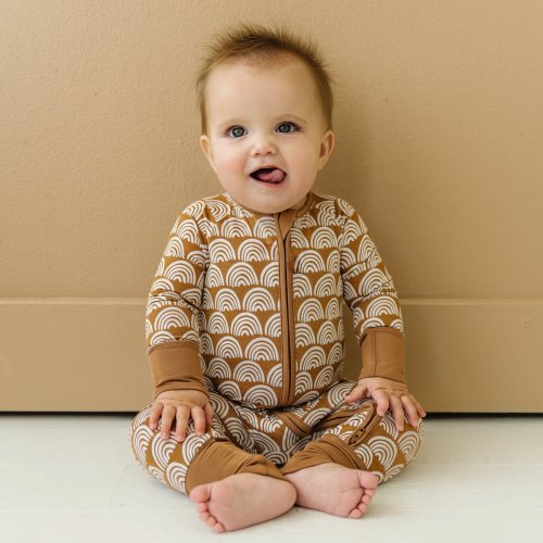 Rust Rainbows Bamboo Viscose Zippy