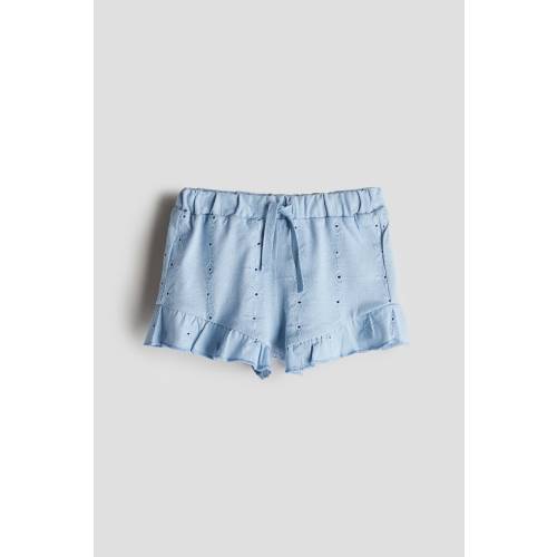 JERSEY SHORTS WITH EYELET EMBROIDERY