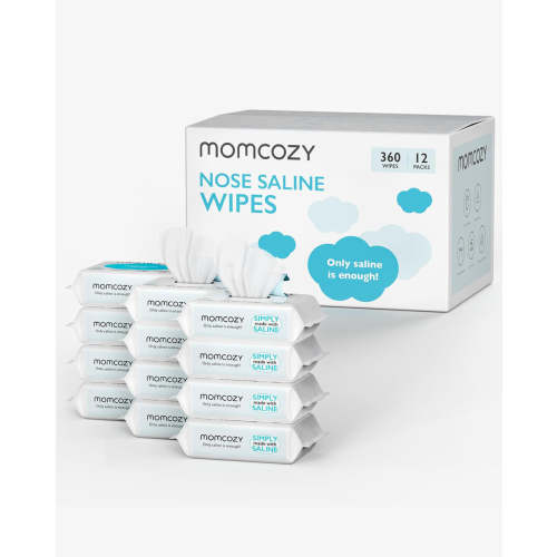 Momcozy Saline Nose and Face Baby Wipes