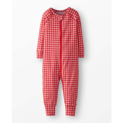 Red gingham HannaSoft™ Stretch Sleeper 3-6M