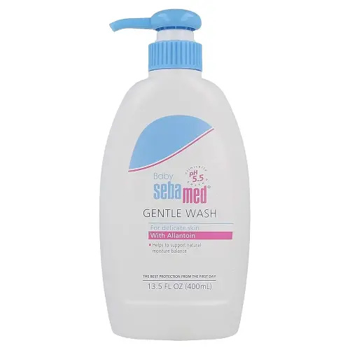 Sebamed Baby Gentle Wash Extra Soft Ultra Mild Hydrating No Tear Formula Cleanser for Delicate Baby Skin 13.5 Fluid Ounces (400mL)