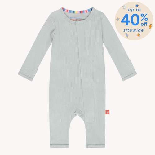 mist ribbed cotton magnetic fuss free coverall – Magnetic Me