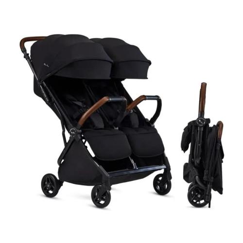 Silver Cross - Jet Lightweight Double Stroller, Black