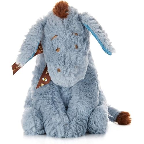 Disney Baby Classic Winnie the Pooh and Friends Stuffed Animal, Eeyore 9 Inches, 1 Count (Pack of 1), Gray,brown,blue