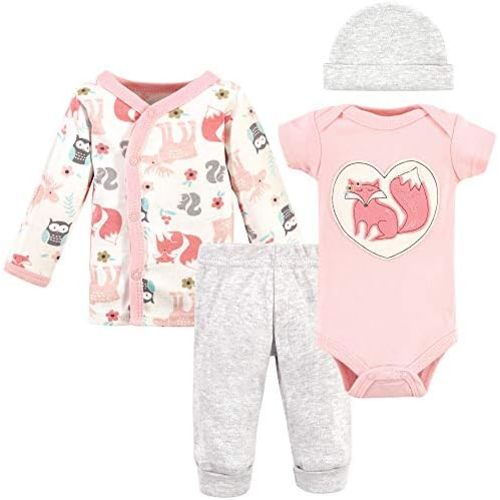 Hudson Baby Unisex Baby Preemie Layette Set 4-Piece