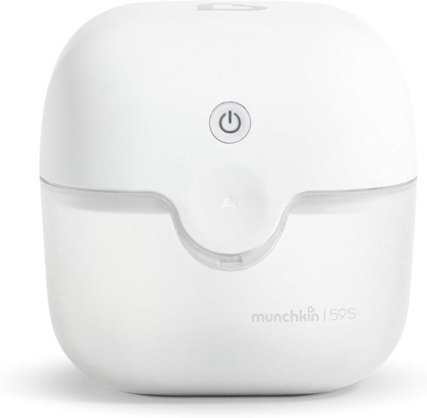 Munchkin® Portable UV Sterilizer Plus with Rechargeable Battery, Mini UV Light Sanitizer Eliminates 99.99% of Germs in 59 Seconds