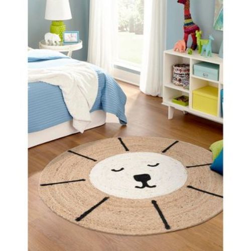 Unique Loom 2' 0 X 6' 1 Baloo Kids Braided Jute Runner Rug
