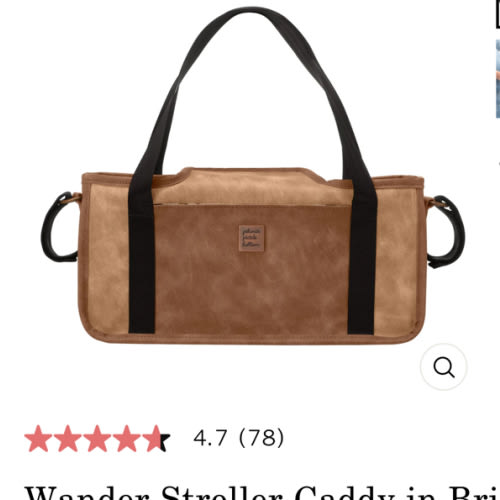 Wander Stroller Caddy in Brioche