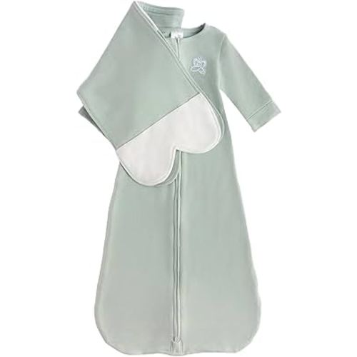 Organic Cotton Blend, All-in-One Sleep Sack Training System for Newborn Infant Baby