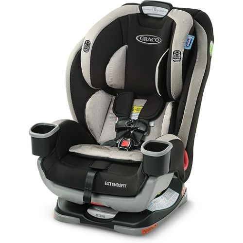 Graco Extend2Fit 3-in-1 Car Seat, Grey Booster Car Seat Convertible
