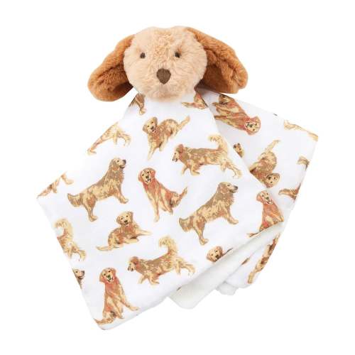 Golden Retriever Dog Lovey Security Blanket – Baby Blossom Company