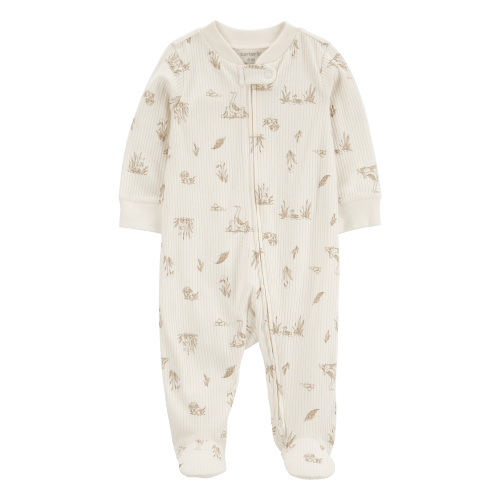 Baby Goose 2-Way Zip Ribbed Sleep & Play Pajamas - Carter's | Carter's