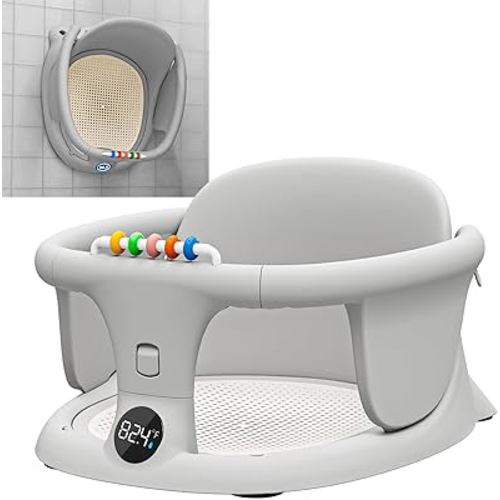 Baby Bath seat for Babies Sitting up Infant Bath tub Portable sit up Seats Bathing Chair Newborn Essentials Toddler Must Haves 0-12 Months Bathtub Sink Bather Sitting Shower Support Travel Ring