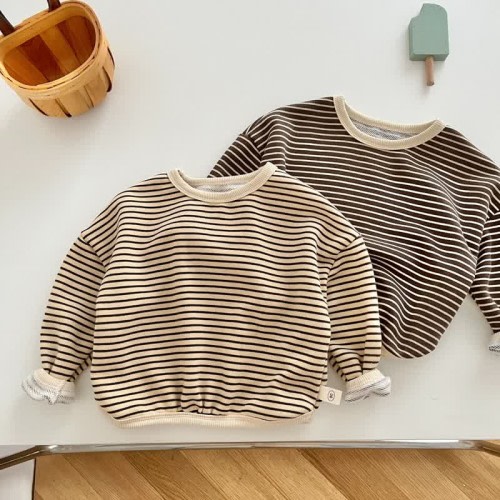 Baby Toddler Simple Striped Casual T-shirt