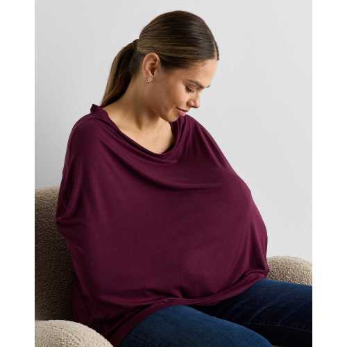 Bamboo 5-in-1 Multi-Use Cover in Wine Tasting Red