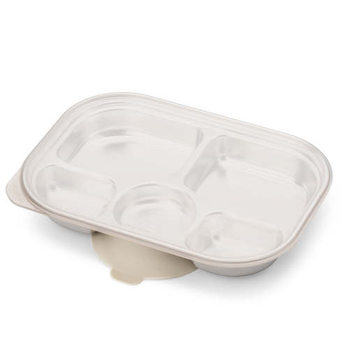 Grosmimi Stainless Steel Food Tray with 5 Compartment | Zezebaebae