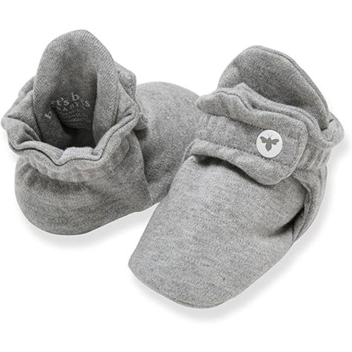 Burt's Bees Baby Baby-Girl's Organic Cotton Infant Slipper Shoes Sock