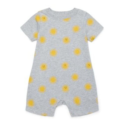 Garanimals Baby Boys Print Romper with Short Sleeves, Sizes 0M-24M