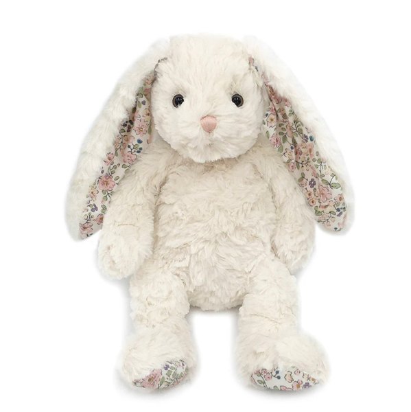 Faith Cream Floral Bunny Plush Toy