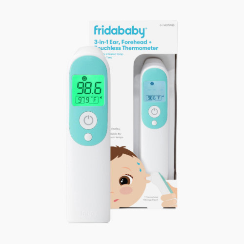 FridaBaby 3-in-1 Ear, Forehead + Touchless Infrared Thermometer