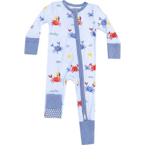 2 Way Zipper Romper, Crayon Crabs - Angel Dear | Maisonette