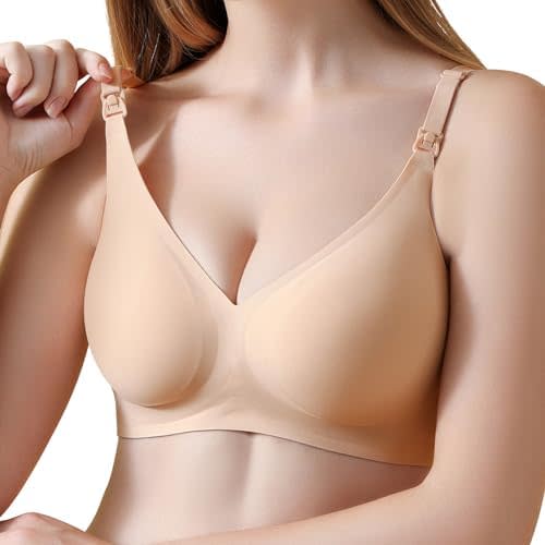 haakaa Nursing Bras for Breastfeeding, Ultra Comfort Jelly Strip“ Supportive Maternity Bras Wireless Pregnancy Bras