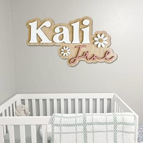 Custom Name Sign for Nursery, Baby Wooden Name Sign, Wooden Nursery Name Sign, Nursery Name Sign For Boy/Girl, Baby Name Announcement Sign, Wooden Outline Name Signs, Baby Name Signs For Nursery15