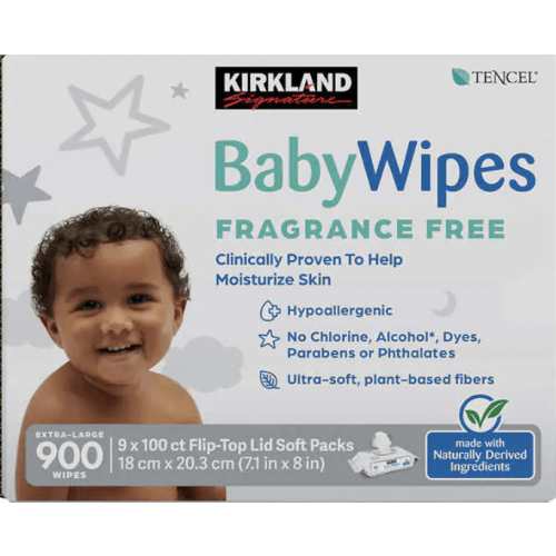Kirkland Signature Baby Wipes Fragrance Free, 900-count | Costco