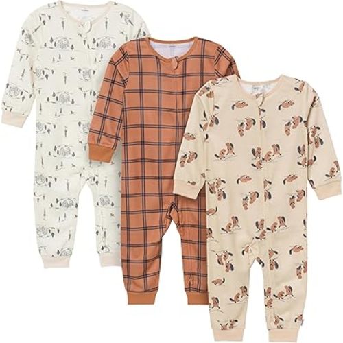 Gerber Toddlers and Baby Boys' Loose-fit Polyester Jersey Footless Pajamas