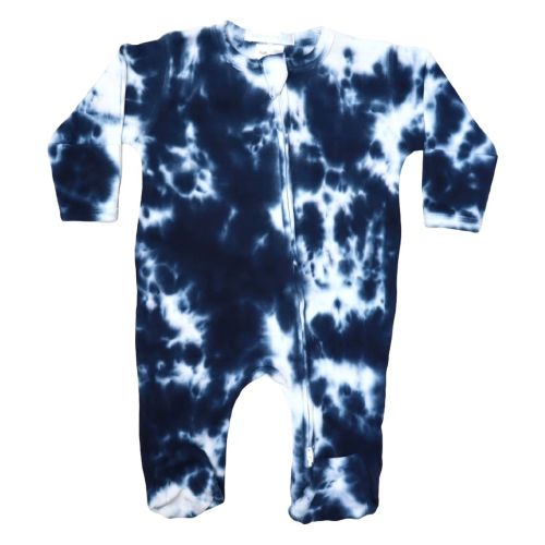 Baby Tie Dye Two-Way Zipper Footie - Kai