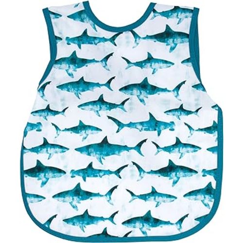 BapronBaby Animal Prints Bapron - No Neck Tie Safer Bib - Baby & Toddler - Soft Waterproof - PVC, BPA & Phthalate Free - 6m+