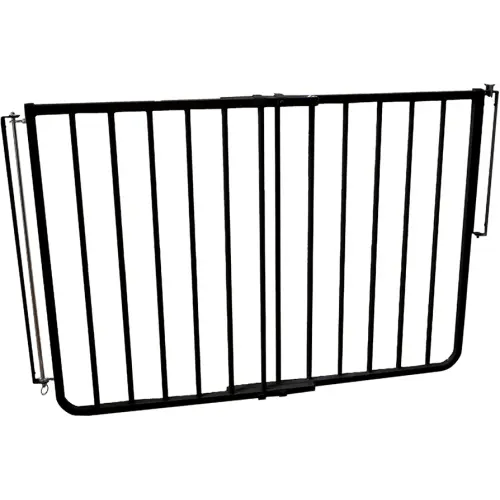 Cardinal Gates SS30 Stairway Special Baby Gate for Stairs - Adjustable Indoor Dog Gate - Aluminum Safety Gate for Kids & Pets - Can be Installed at Angles - 27 to 42.5 Inches Wide - Black