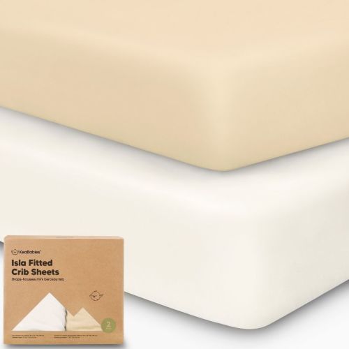 KeaBabies 2pk Isla Fitted Crib Sheets for Boys, Girls, Baby Crib Sheet, Fits Standard Nursery Crib Mattresses