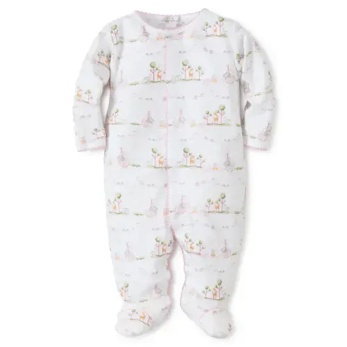 Noah's Pink Print Footie