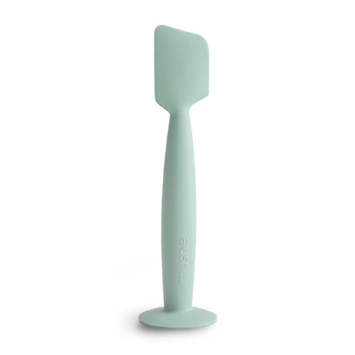 mushie Diaper Cream Applicator Soft Silicone with Suction Base (Cambridge Blue)