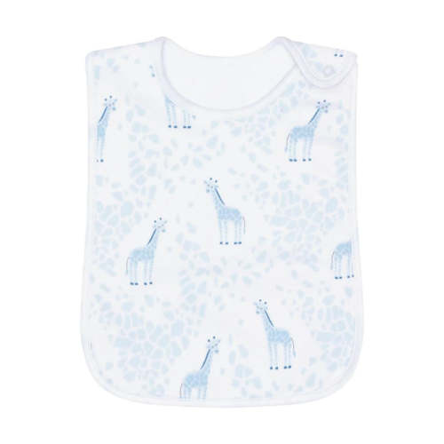 Boys Giraffe Print Feeding Bib