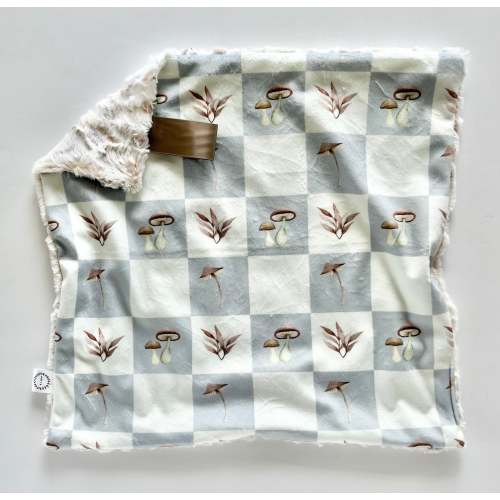 Dusty Blue Check Lovey, Minky Lovey, Faux Fur Lovey, Beige Lovey, Blue Lovey, Check Lovey, Boy Lovey, Neutral Lovey, Mushroom, Ivory, Baby